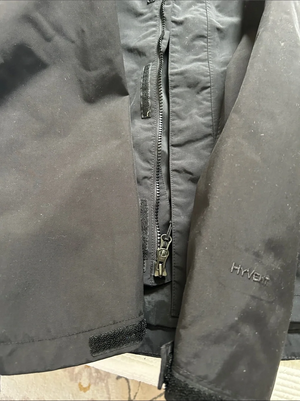 The North Face Black Men's Hooded Rain Jacket